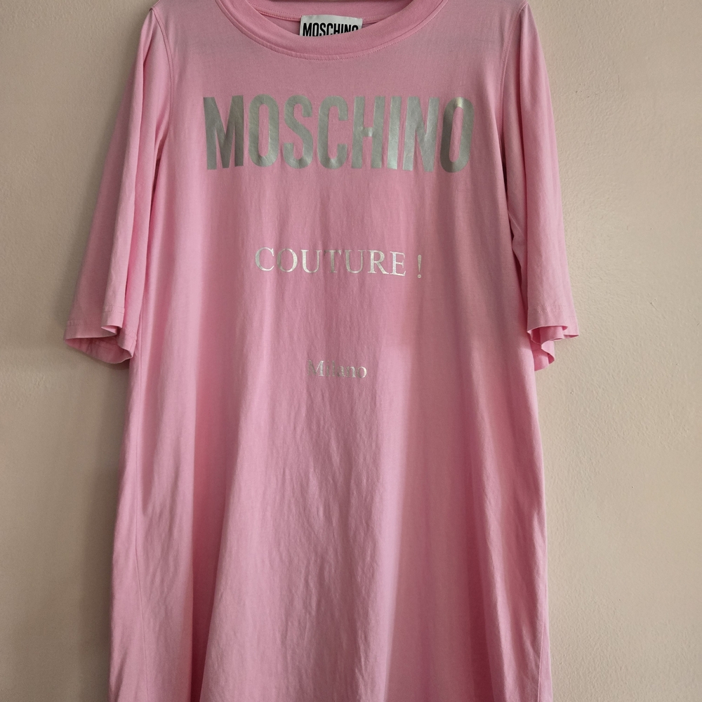 Moschino Pink Logo Tee